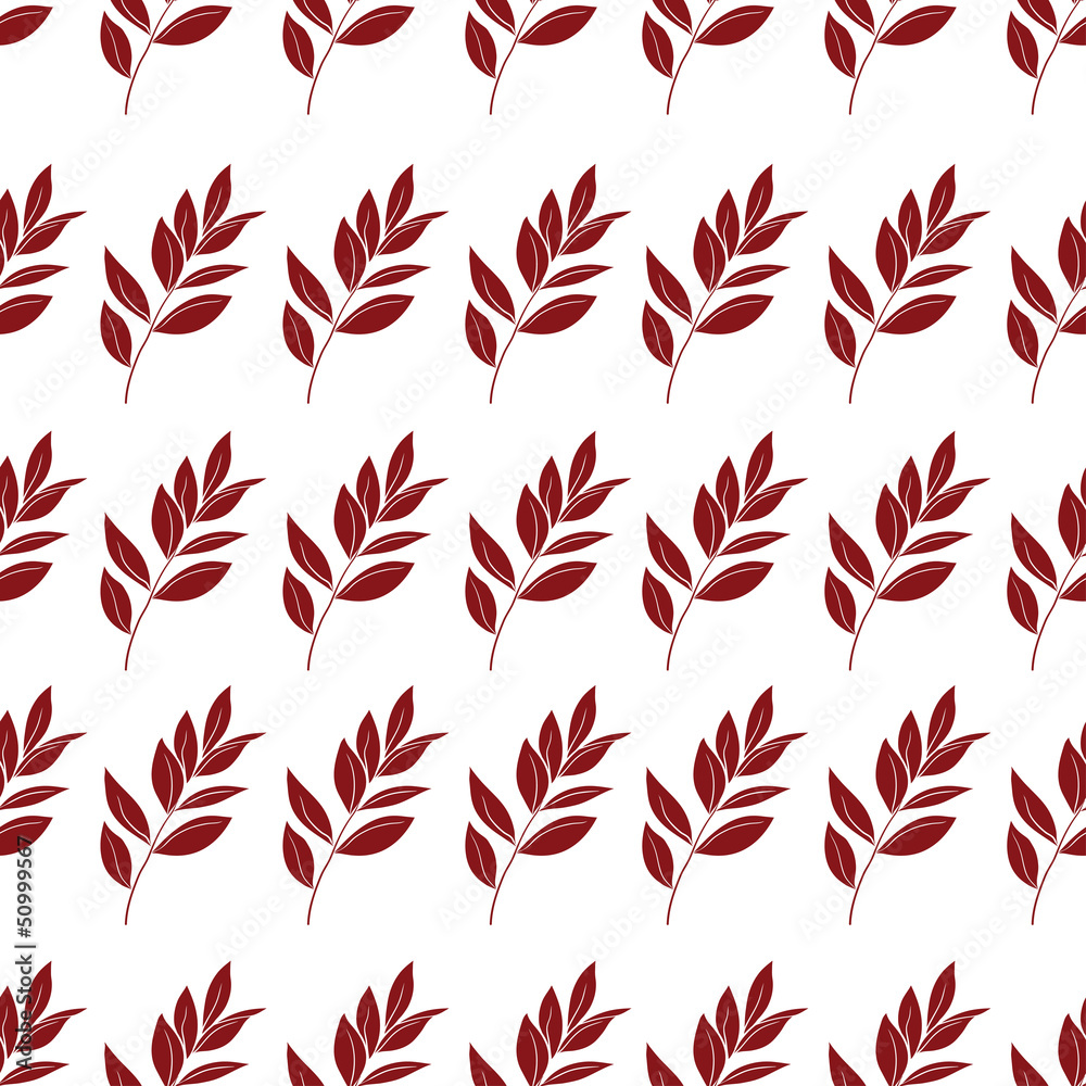 Seamless background, leaves