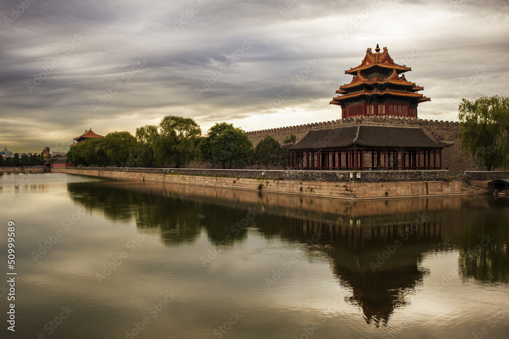Forbidden City and the moat, Beijing
