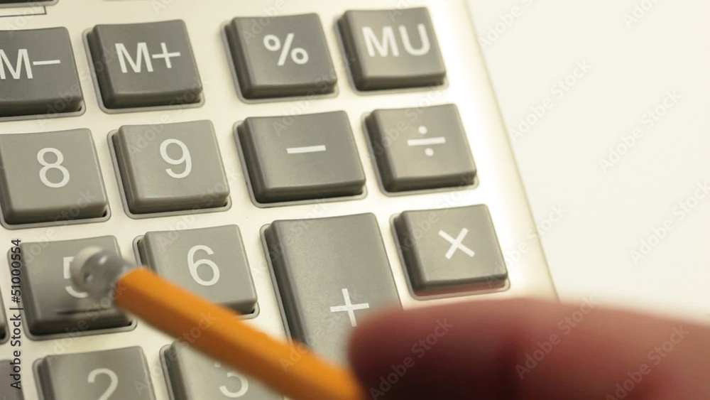 Accountan. Man working with a calculator. Accountan. Man working with a calculator.