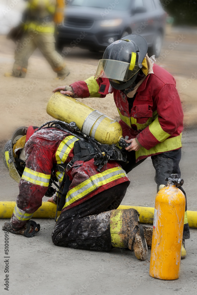 Fototapeta premium Firemen