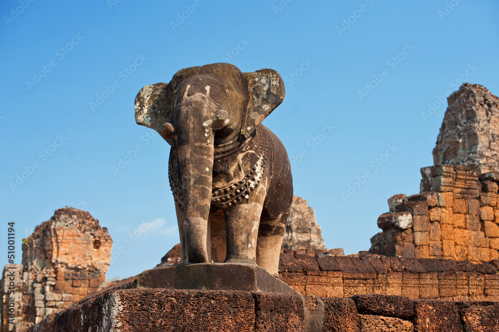 elephant of one of the temple of Angkor