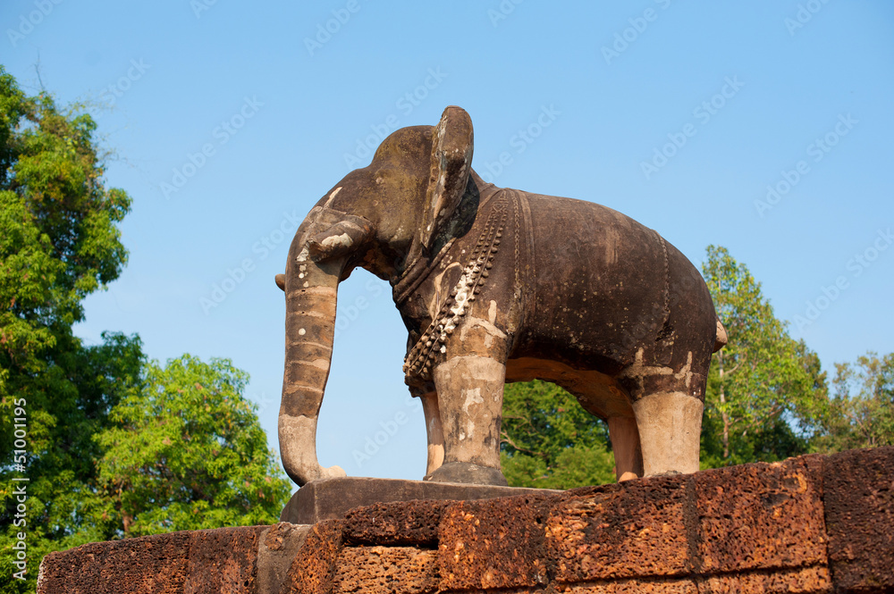 elephant of one of the temple of Angkor