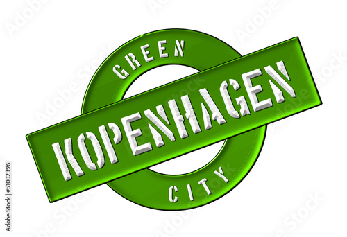 Canvas Print GREEN CITY COPENHAGEN