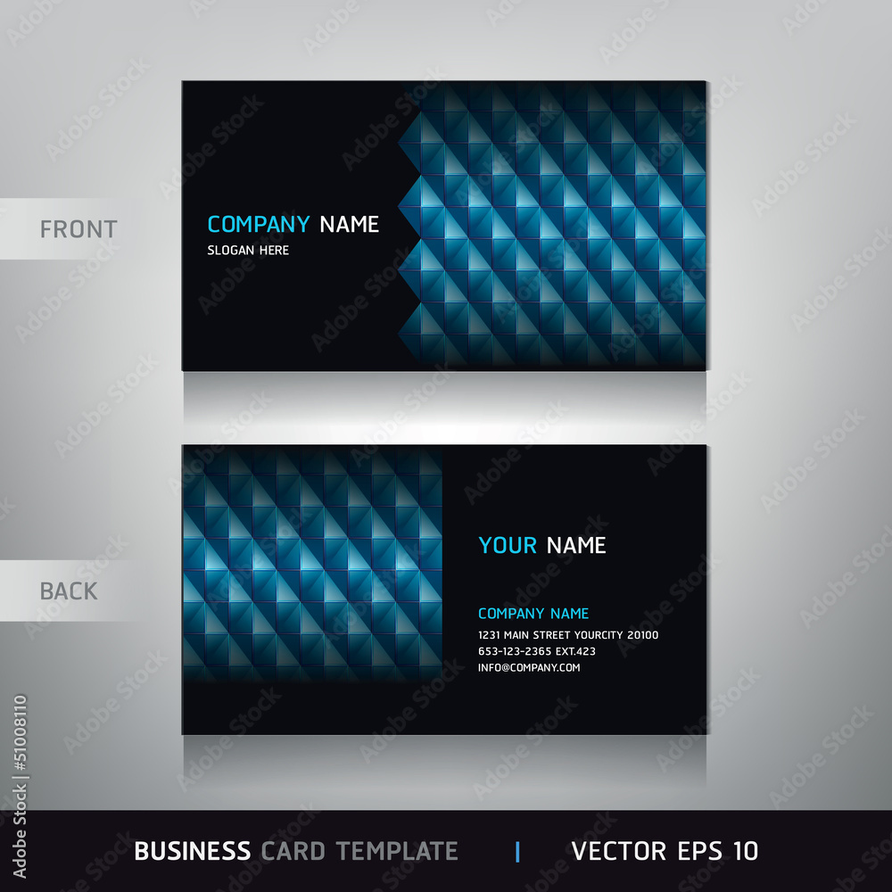 Fototapeta premium Business Card Set. Vector illustration. EPS10