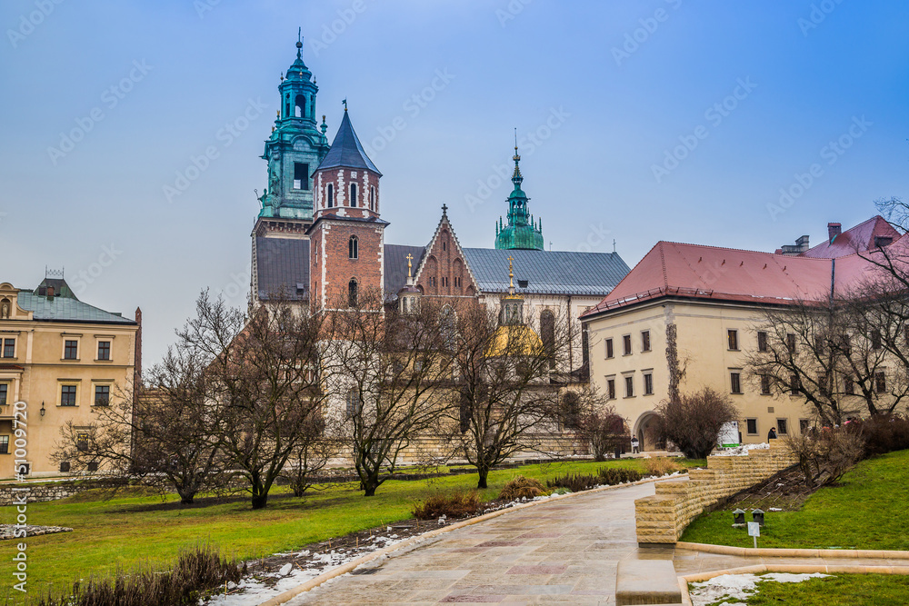 Poland, Wawel Cathedral  complex in Krakow