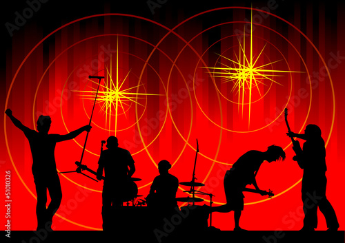 Musical group and light