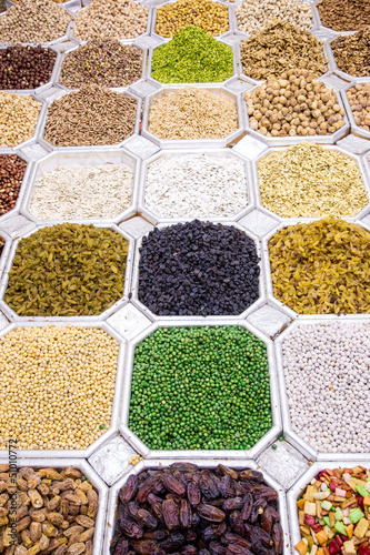 Dried fruit and nuts mix in Dubai market © Sergii Figurnyi