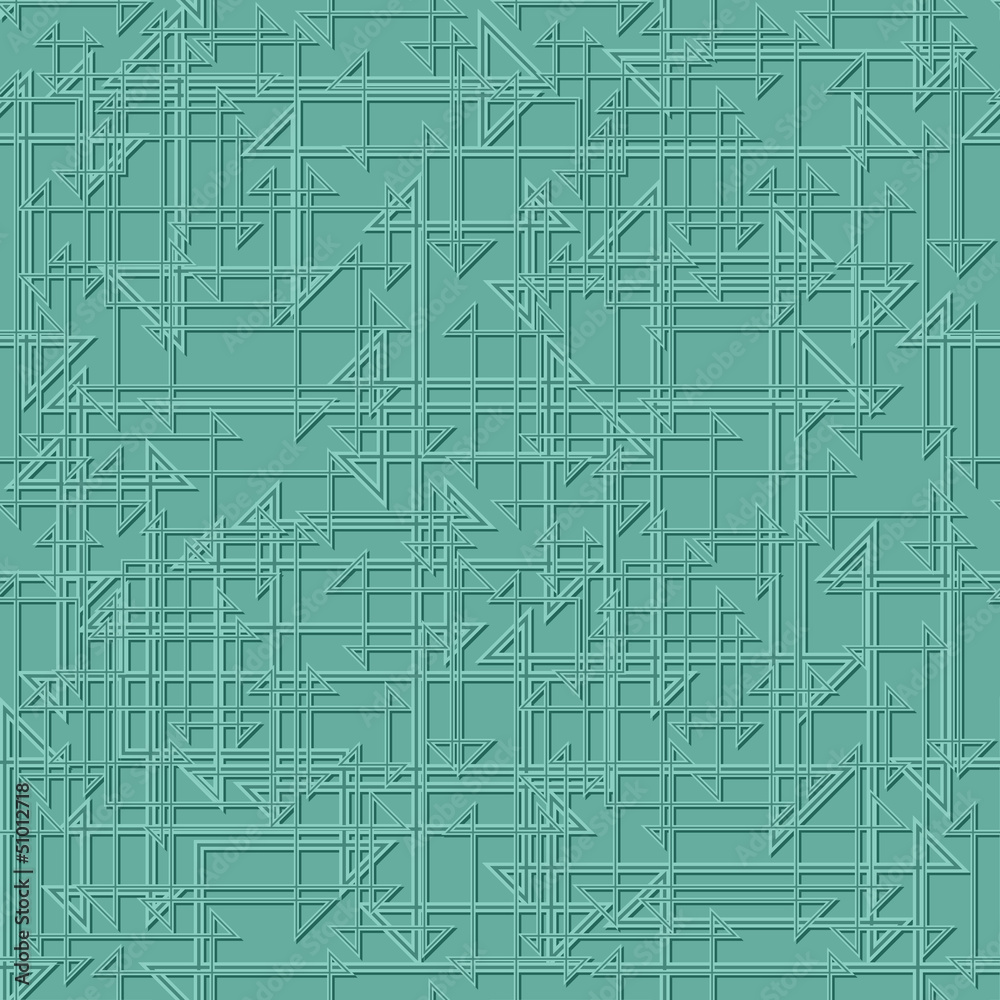 Geometric Teal Pattern
