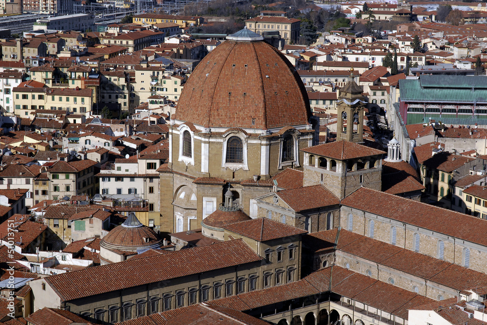 Obraz premium Cappelle Medicee dall'alto