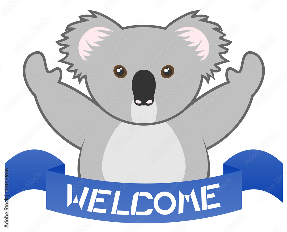 Fototapeta premium Welcome koala