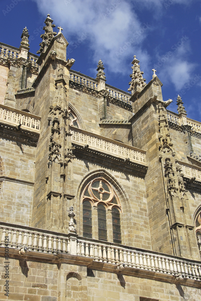 Side view of cathedral of Astorga