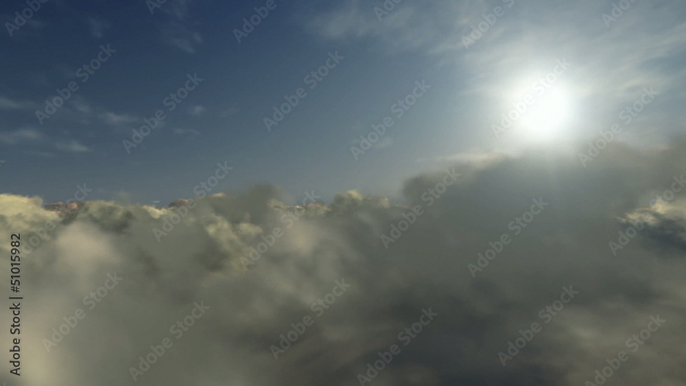 Above Time Lapse Clouds at Sunset Above Time Lapse Clouds at Sunset