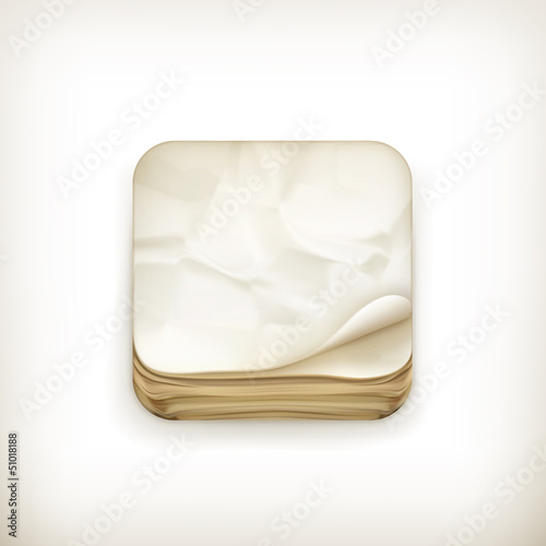 Old paper app icon