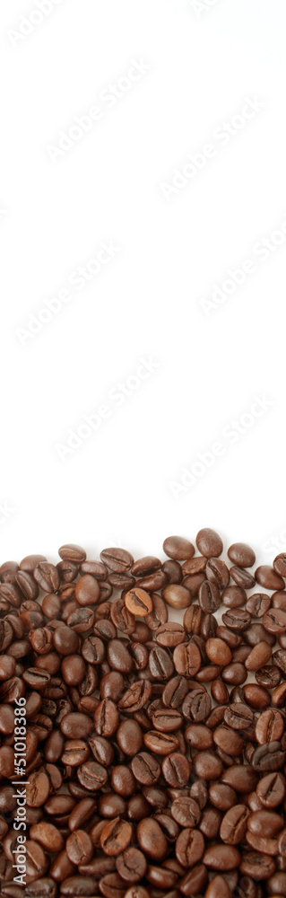 Coffee grunge on the light background