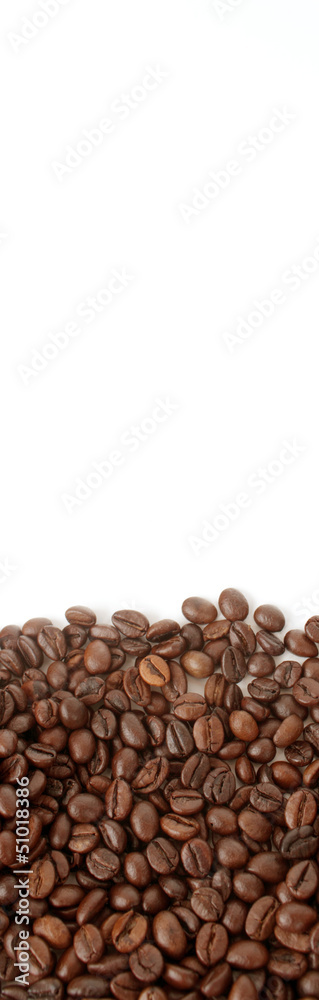 Coffee grunge on the light background