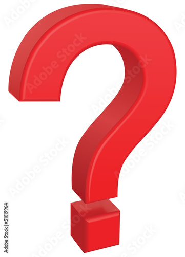 3D question mark