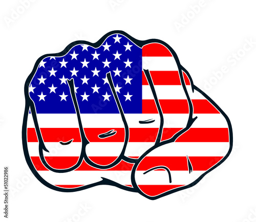 usa america fist nation fight