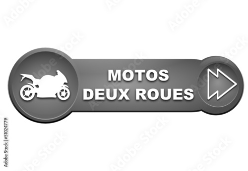 motos deux roues sur bouton gris