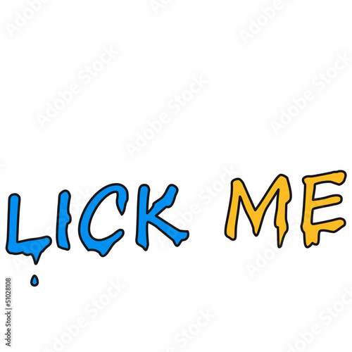 Canvastavla Lick Me