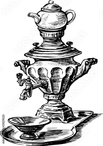 samovar with tea