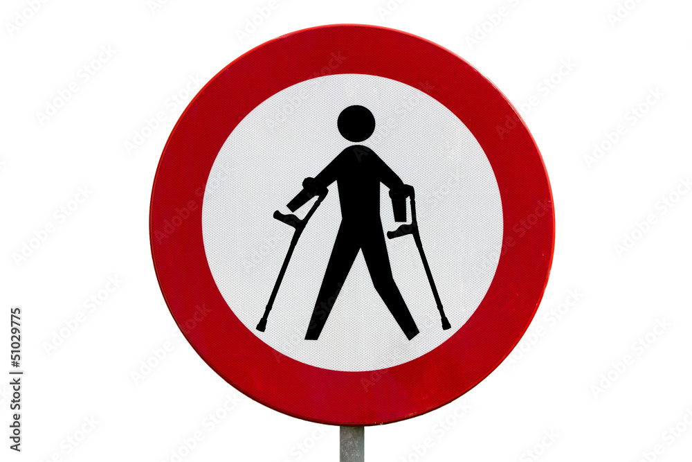 Prohibited for persons with reduced mobility Prohibited for persons with reduced mobility