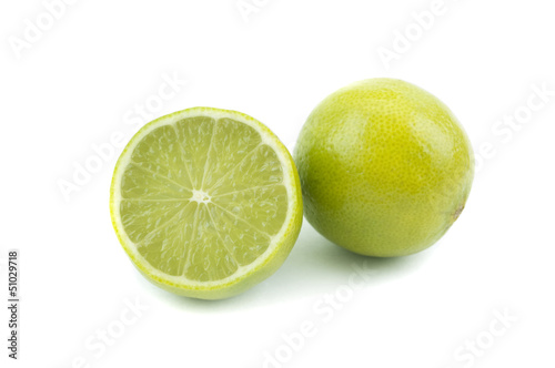 lime on white background