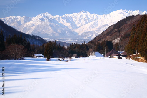 Hakuba village in winter photo