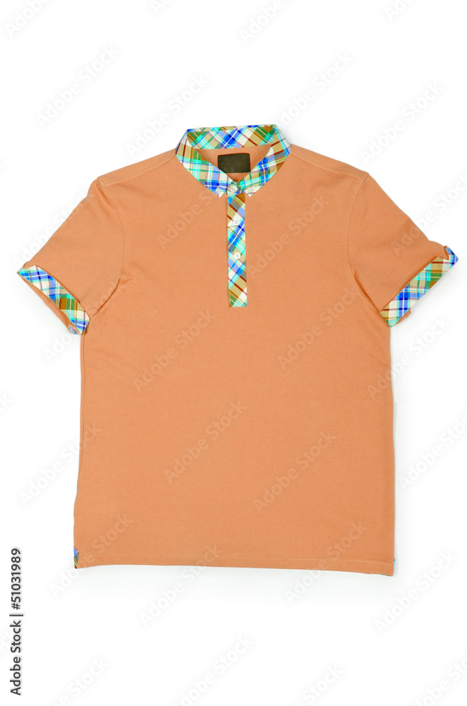 Male t-shirt isolated on the white background Male t-shirt isolated on the white background
