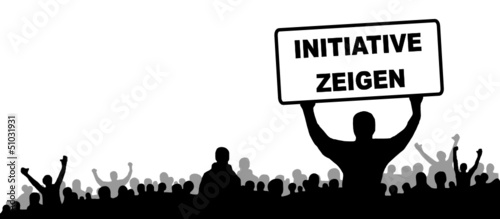 Menschen Gruppe Initiative zeigen