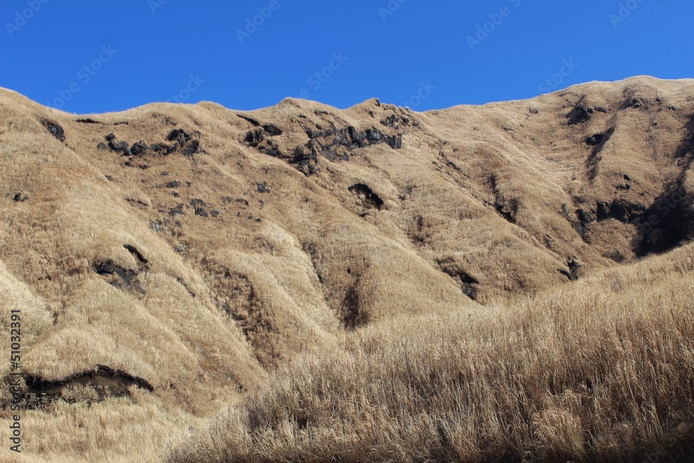 阿蘇 冬のおかまど山 阿蘇 冬のおかまど山