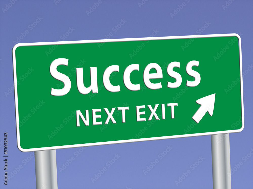 SUCCESS NEXT EXIT Signpost (business careers professional goals) SUCCESS NEXT EXIT Signpost (business careers professional goals)