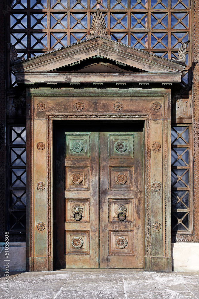 Art Deco wooden doors