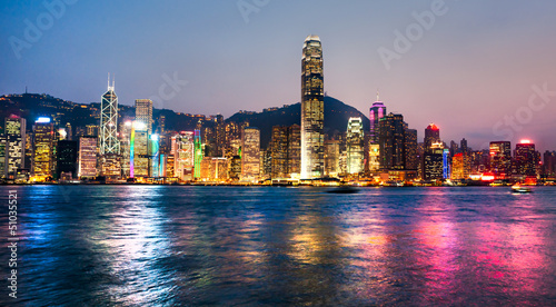 Hong Kong Harbour at sunset. © Luciano Mortula-LGM