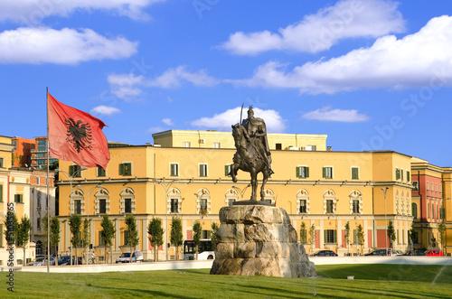 Square Skenderbeg In Tirana photo