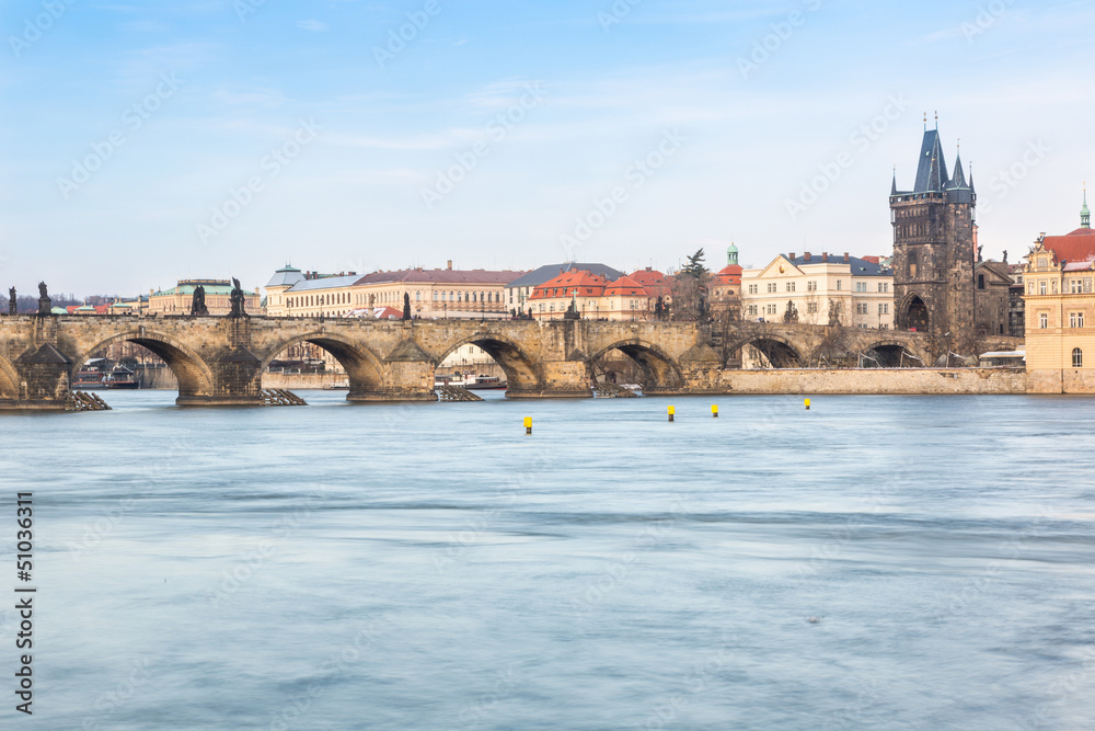 Charles Bridge in Prague, Long Exposure