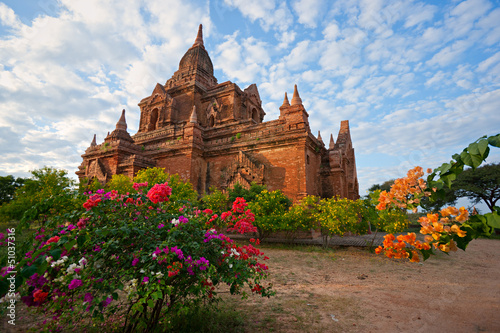 Fotografia Bagan at Sunset, Myanmar.