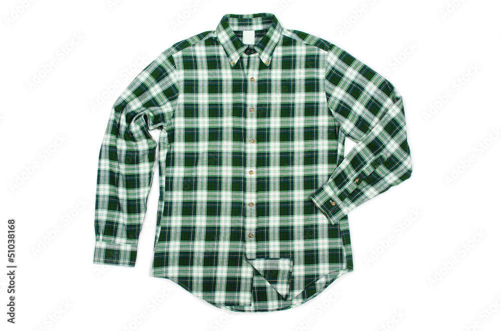 Nice male shirt isolated on the white Nice male shirt isolated on the white