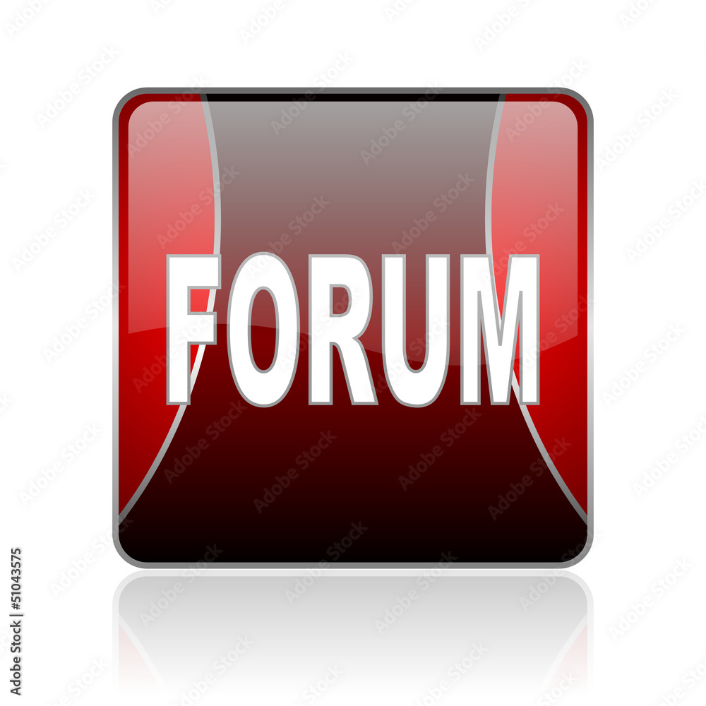 forum red square web glossy icon forum red square web glossy icon