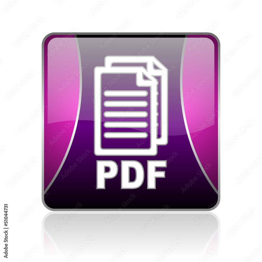 pdf violet square web glossy icon pdf violet square web glossy icon