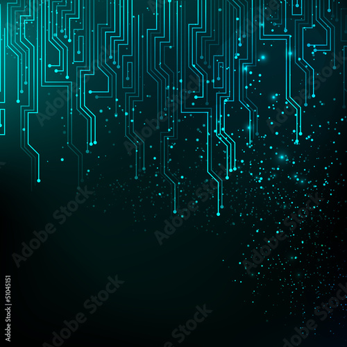 Abstract blue lights background