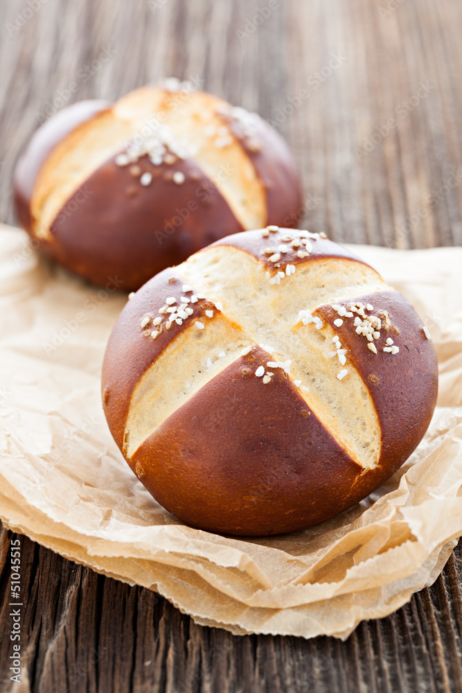 Laugenbrötchen Stock Photo | Adobe Stock