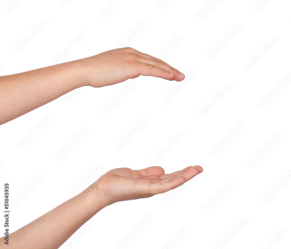 Couple of hands holding nothing Couple of hands holding nothing