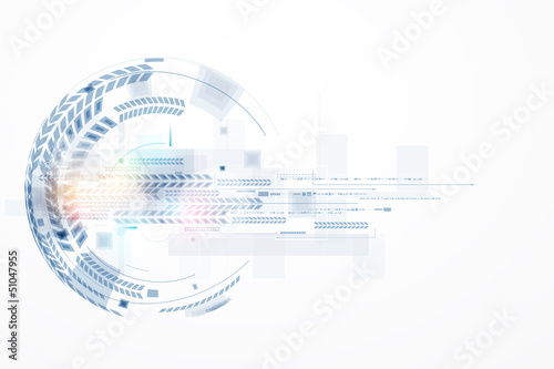 abstract bright circuit computer line technology business banner