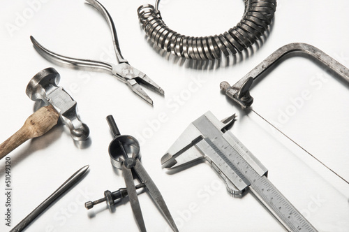 Different Goldsmith's Tools