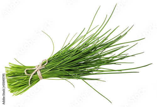 a bunch of fresh chives