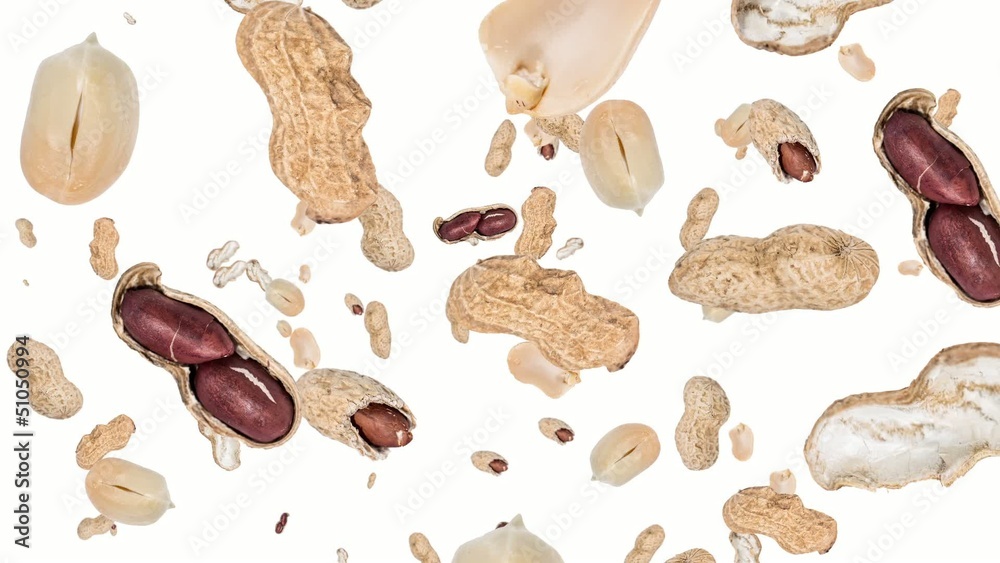 Peanuts falling down Peanuts falling down