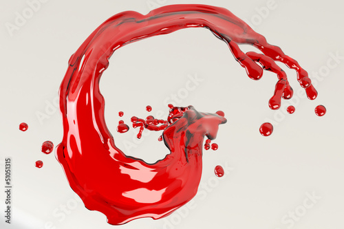 Photos 3d liquid Splash render closeup
