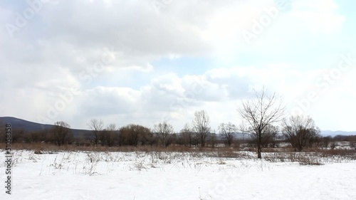 Wallpaper Mural Mountain landscape in winter. Motion slow. Torontodigital.ca