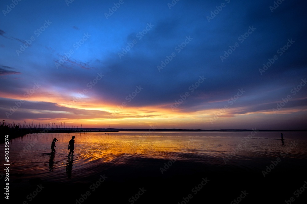 Beautiful Sunset at the ocean