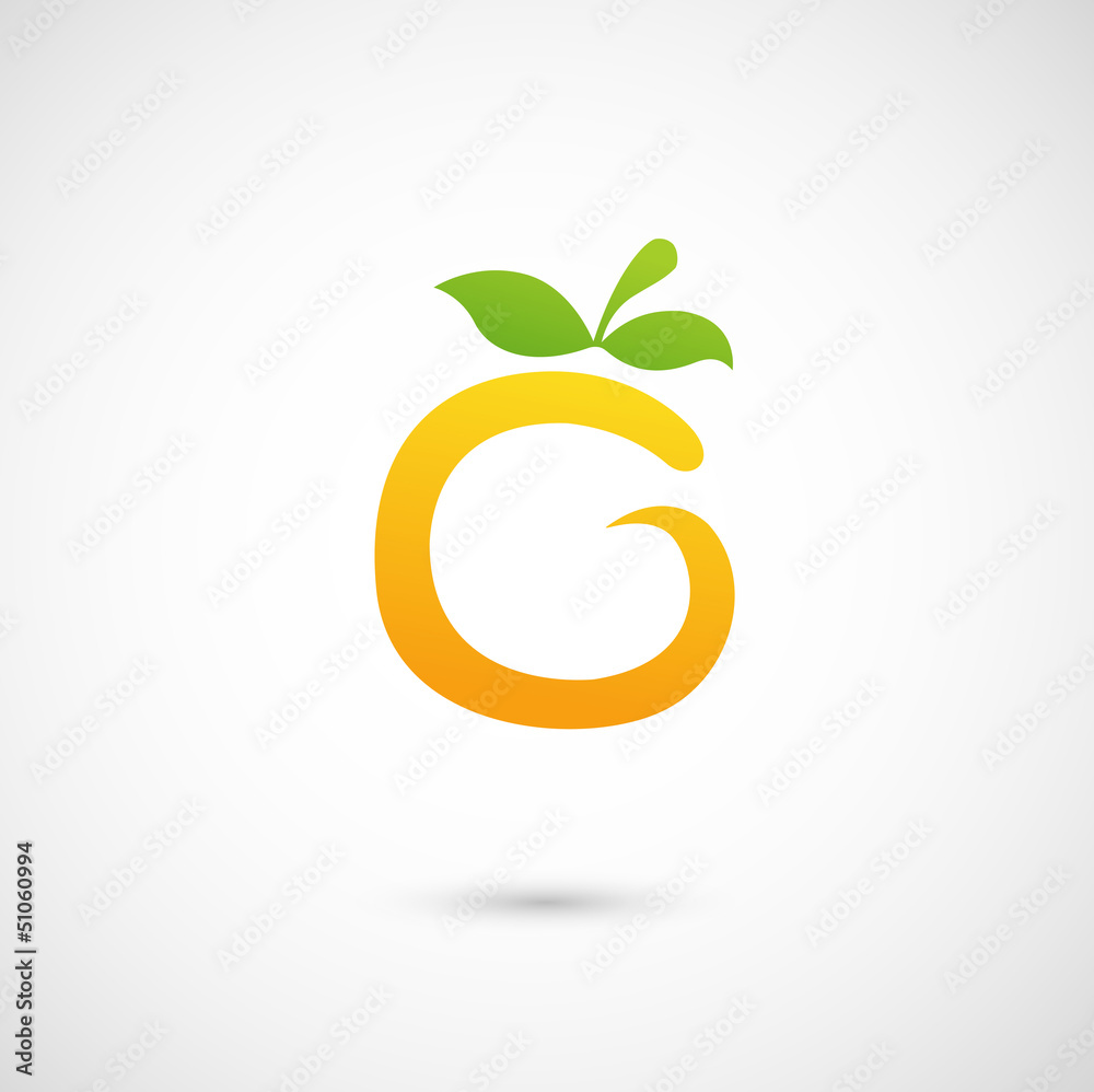 Orange Icon - alphabet shape O Orange Icon - alphabet shape O